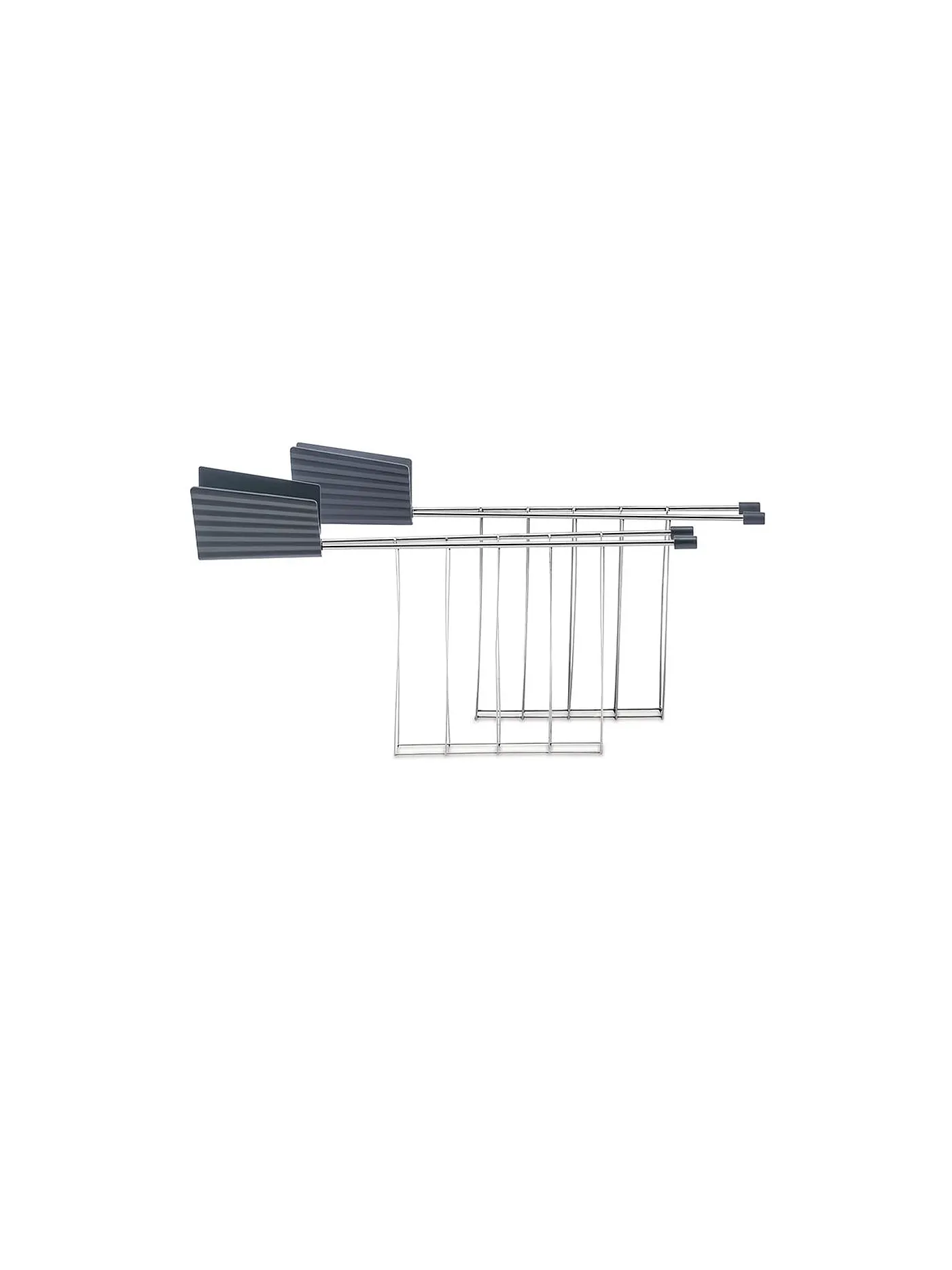 ALESSI | Sandwichzange Plisse 2er Grau MDL08 RACK G | 
